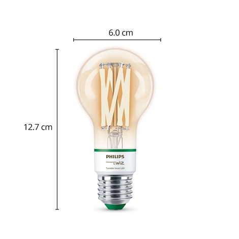 WiZ Smart LED Žárovka s tradičním vzhledem 60 W 903lm 2700-4000K E27 6