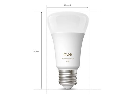 Hue WA 810 smart žárovka A60 E27, 8W, 810lm, teplá bílá (3 ks) 3