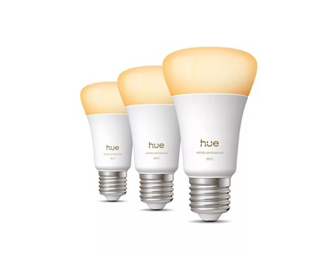 Hue WA 810 smart žárovka A60 E27, 8W, 810lm, teplá bílá (3 ks) 1