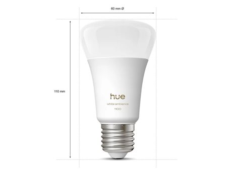 Hue WA 1100 smart žárovka A60 E27, 9,5W, 1100lm, teplá bílá (2 ks) 3