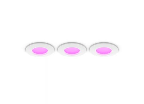 Hue LED Slim vestavné svítidlo S, nastavitelná bílá, 3 ks, bílá 1