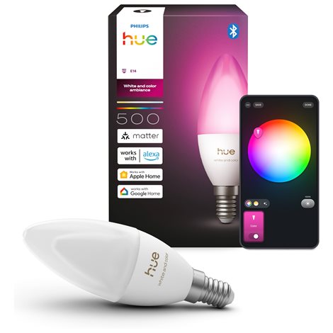 Hue Philips LED žárovka B39 E14, nastavitelná bílá, 1 ks, EU 3