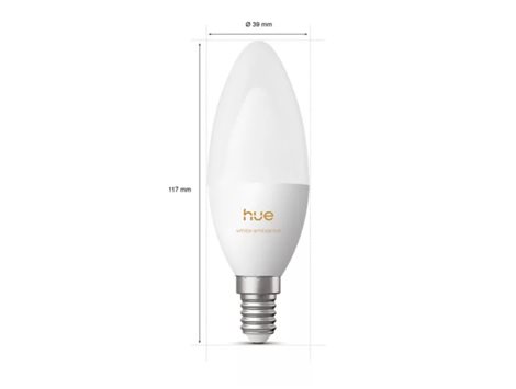 Hue Philips LED žárovka B39 E14, nastavitelná bílá, 2 ks, EU 12