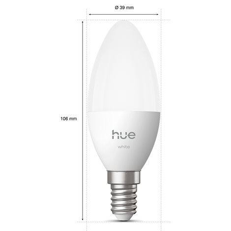 Hue Philips LED žárovka B39 E14, teplá bílá, 2 ks, EU 7