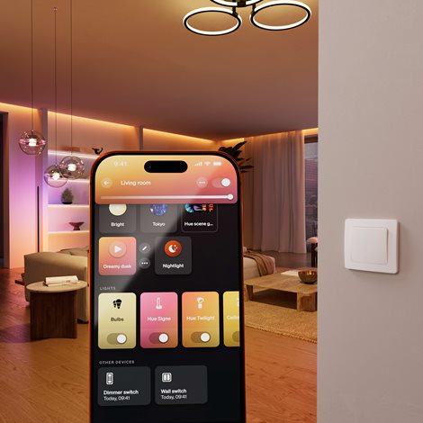 Hue Philips modul  nástěnného vypínače,6A, 2 kanály, EU 8