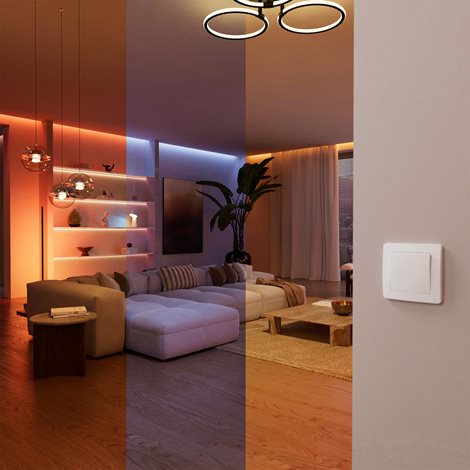 Hue Philips modul  nástěnného vypínače,6A, 2 kanály, EU 7