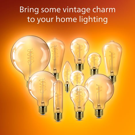 LED filament žárovka E27 A60 7,3 (60W) 806lm 2200K stmívatelná, jantarová 8