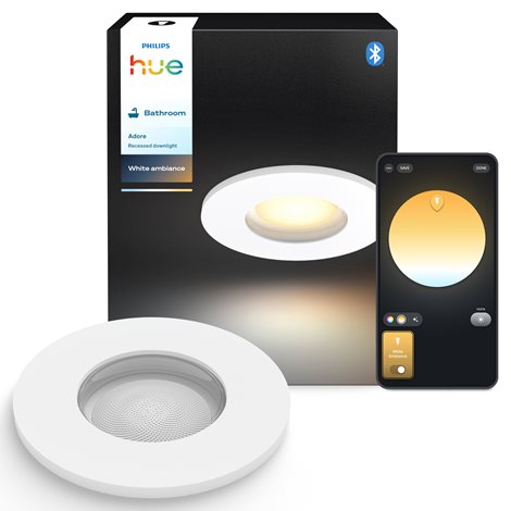Hue Adore recessed koupelnové svítidlo kulaté 1x4,2W, 2000-6500K, IP44, bílá 10