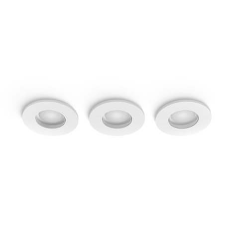 Hue Adore recessed koupelnové svítidlo kulaté 3x4,2W, 2000-6500K, IP44, bílá (3ks) 2