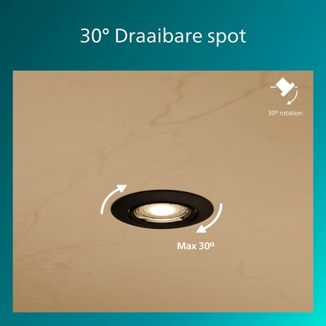 Peridot Rec Kit Rd zapuštěné svítidlo kulaté 7W, AC 220-240, IP20 (3 ks), černá 6