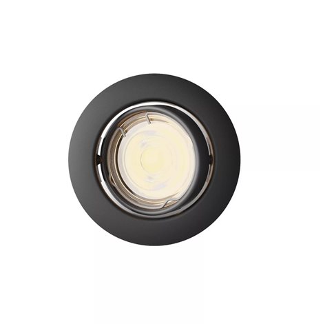 Peridot Rec Kit Rd zapuštěné svítidlo kulaté 7W, AC 220-240, IP20, černá 1