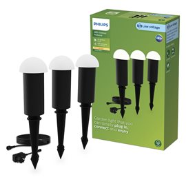 GardenLink Edwina venkovní stojací LED lampa LED 4,5 W, 2700K, 24V, černá