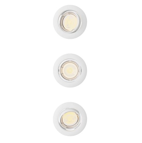 Peridot Rec Kit Rd zapuštěné svítidlo kulaté 7W, AC 220-240, IP20, (3 ks), bílá 1