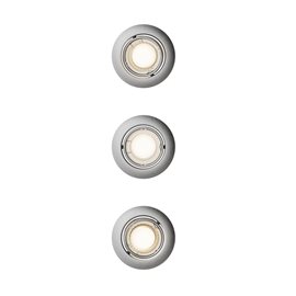 Peridot Rec Kit Rd zapuštěné svítidlo kulaté 7W, AC 220-240, IP20, (3 ks), nikl
