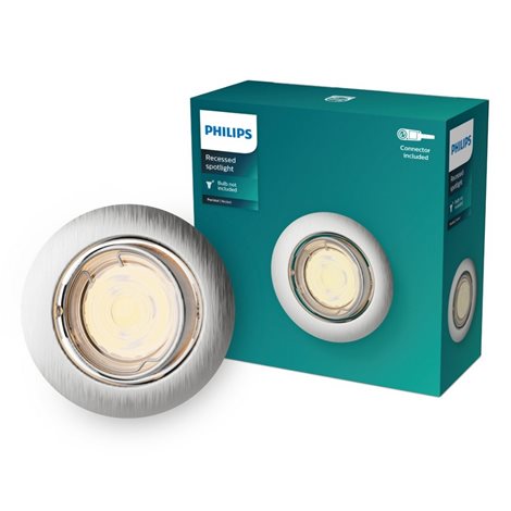 Peridot Rec Kit Rd zapuštěné svítidlo kulaté 7W, AC 220-240, IP20, nikl 2