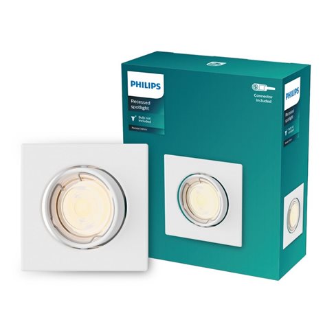Peridot Rec Kit Sq zapuštěné svítidlo hranaté 7W, AC 220-240, IP20, bílá 2