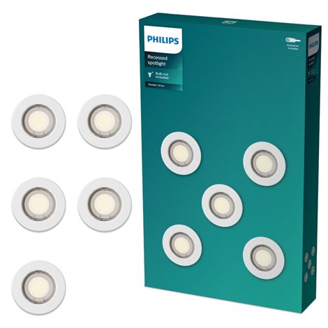 Peridot Rec Kit Rd zapuštěné svítidlo kulaté 7W, AC 220-240, IP20, (5 ks), bílá 2