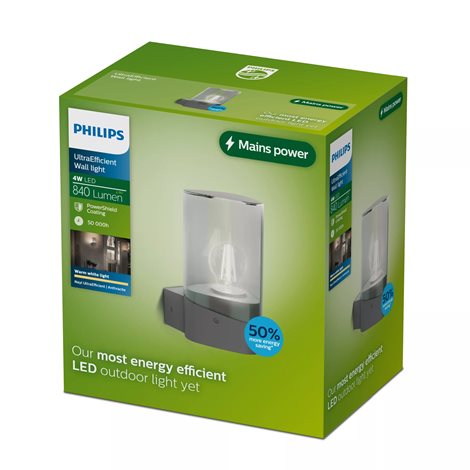 Nayl nástěnná lampa 4W 27K antracit 5