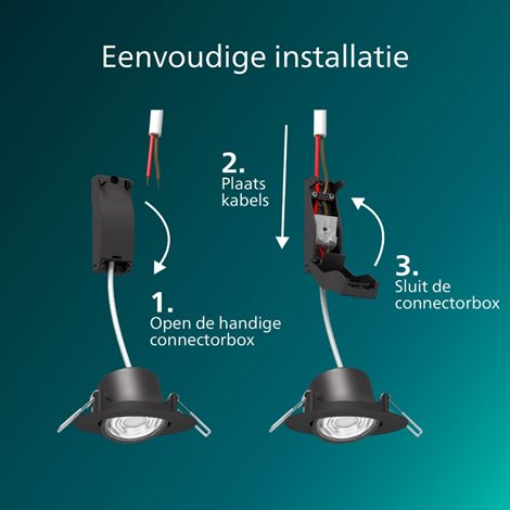 Zapuštěné bodové svítidlo Cilantro Step 5W, 90lm/W, 2700K, (3 ks), černá 4