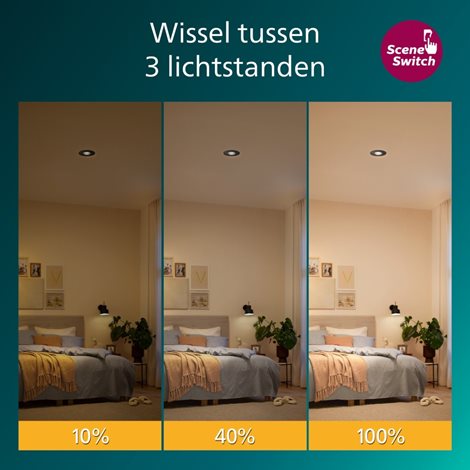 Zapuštěné bodové svítidlo Cilantro Step 5W, 90lm/W, 2700K, (3 ks), černá 8