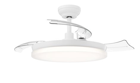 Tynl zatahovací ventilátor a svítidlo 32W+35W WH OFF 1