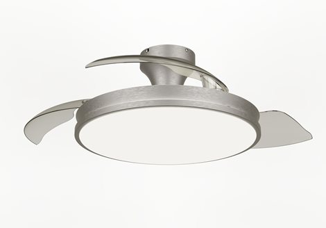 Atlas DC stropní ventilátor a svítidlo 28W+35W niklový 1