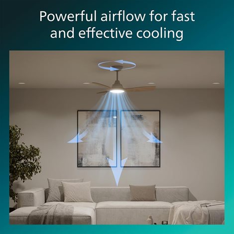 Olas stropní ventilátor a svítidlo 30W+24W bílá 4