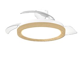 Bliss DC stropní ventilátor a svítidlo 28W+35W dřevo