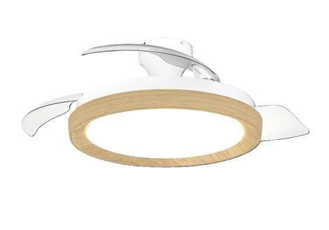 Bliss DC stropní ventilátor a svítidlo 28W+35W dřevo 1