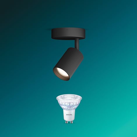 Wyatt LED bodové svítidlo 5W, AC 220–240, černá 5