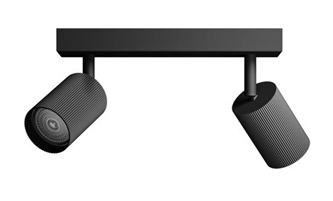 Wyatt LED bodové svítidlo 2x5W, AC 220–240, černá 2