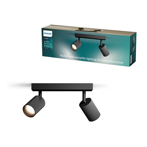 Wyatt LED bodové svítidlo 2x5W, AC 220–240, černá 3