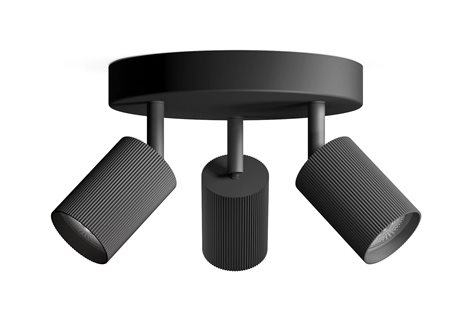 Wyatt LED bodové svítidlo 3x5W, na desce, AC 220–240, černá 2