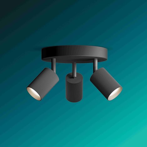 Wyatt LED bodové svítidlo 3x5W, na desce, AC 220–240, černá 4