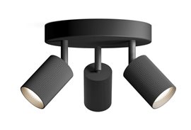 Wyatt LED bodové svítidlo 3x5W, na desce, AC 220–240, černá