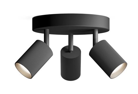 Wyatt LED bodové svítidlo 3x5W, na desce, AC 220–240, černá 1