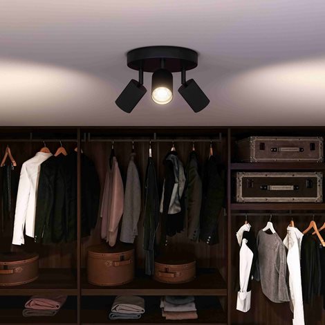 Wyatt LED bodové svítidlo 3x5W, na desce, AC 220–240, černá 7