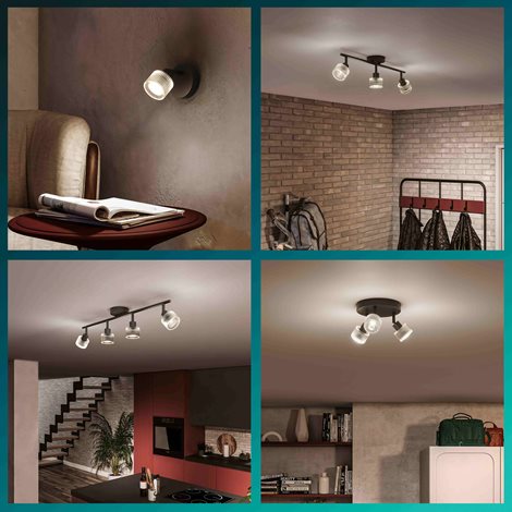 Horen LED bodové svítidlo 3×5W, AC 220–240, černá 8