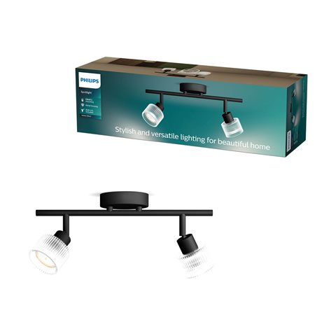Horen LED bodové svítidlo 2×5W, AC 220–240, černá 3