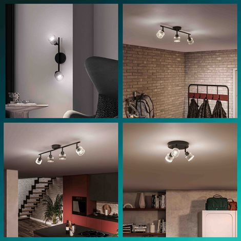 Horen LED bodové svítidlo 4×5W, AC 220–240, černá 8