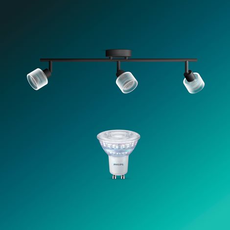Horen LED bodové svítidlo 3×5W, AC 220–240, černá 5