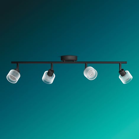 Horen LED bodové svítidlo 4×5W, AC 220–240, černá 4