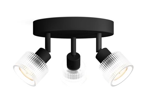 Horen LED bodové svítidlo 3×5W, na desce, AC 220–240, černá 1
