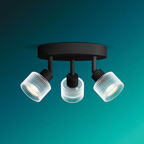 Horen LED bodové svítidlo 3×5W, na desce, AC 220–240, černá 4