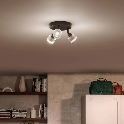 Horen LED bodové svítidlo 3×5W, na desce, AC 220–240, černá 7