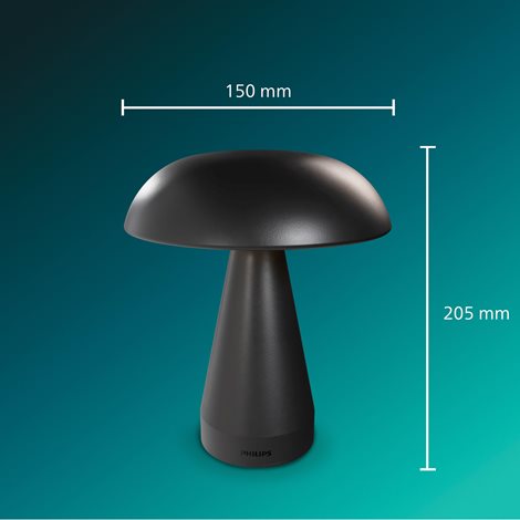 Mycena LED svítidlo DSK215 2W 30-65K USB, černá 8