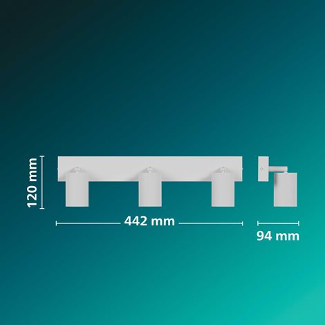 Wyatt LED bodové svítidlo 3×5W, AC 220–240, bílá 11