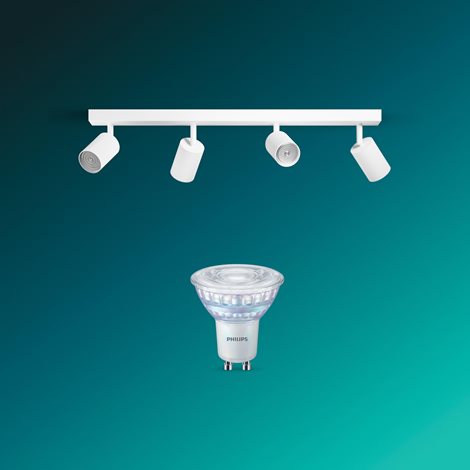 Wyatt LED bodové svítidlo 4×5W, AC 220–240, bílá 5
