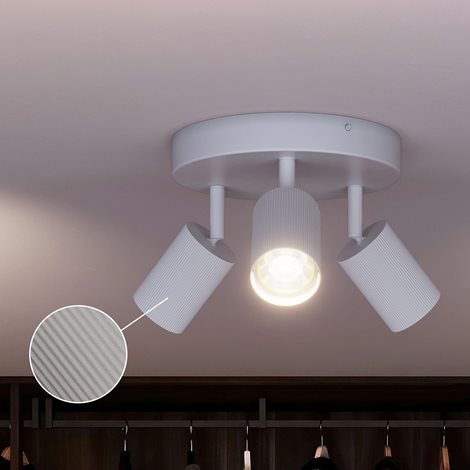 Wyatt LED bodové svítidlo 3×5W, na desce, AC 220–240, bílá 6