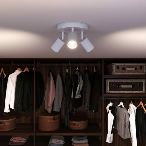 Wyatt LED bodové svítidlo 3×5W, na desce, AC 220–240, bílá 7